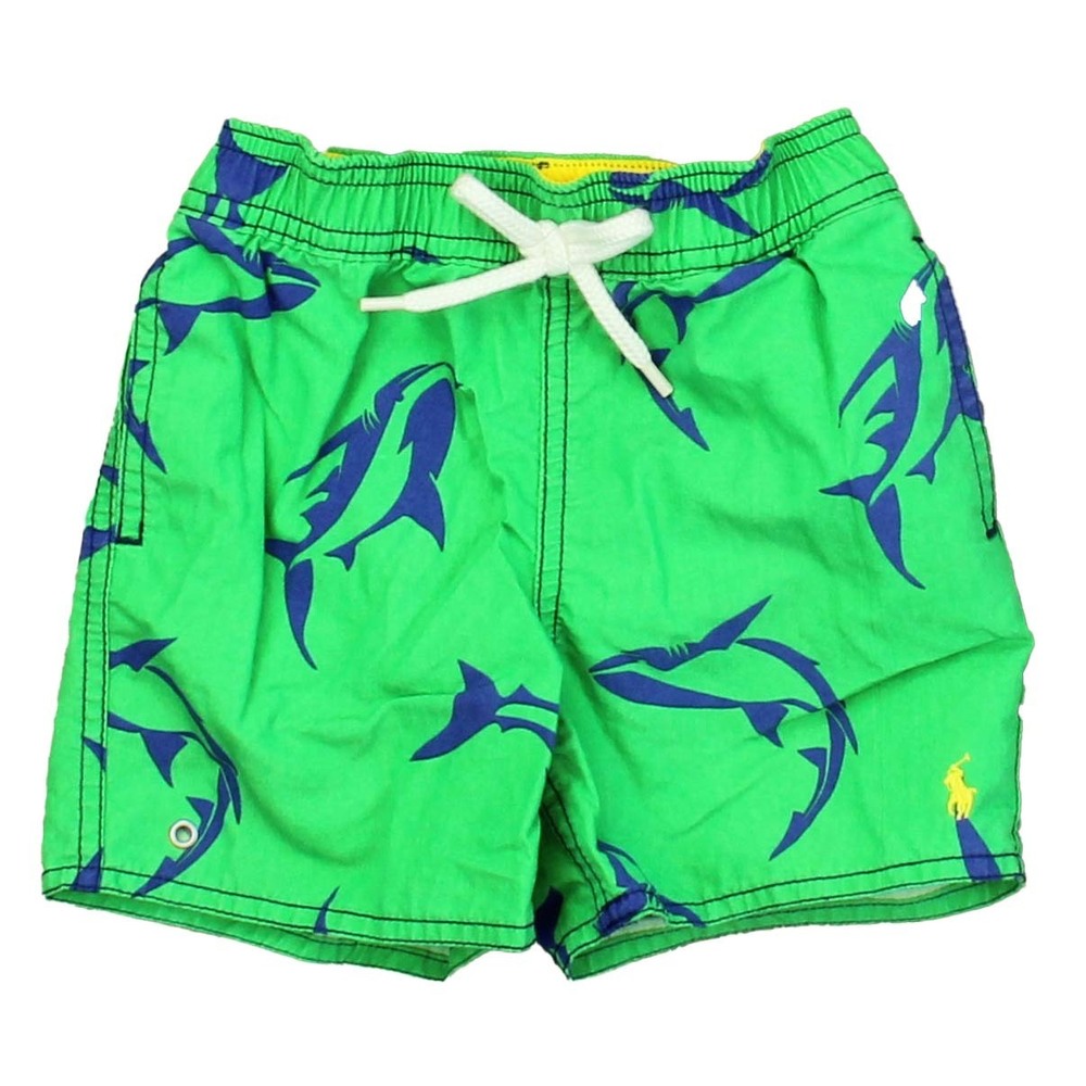 Ralph Lauren Boys Green | Sharks Trunks size: 24 M